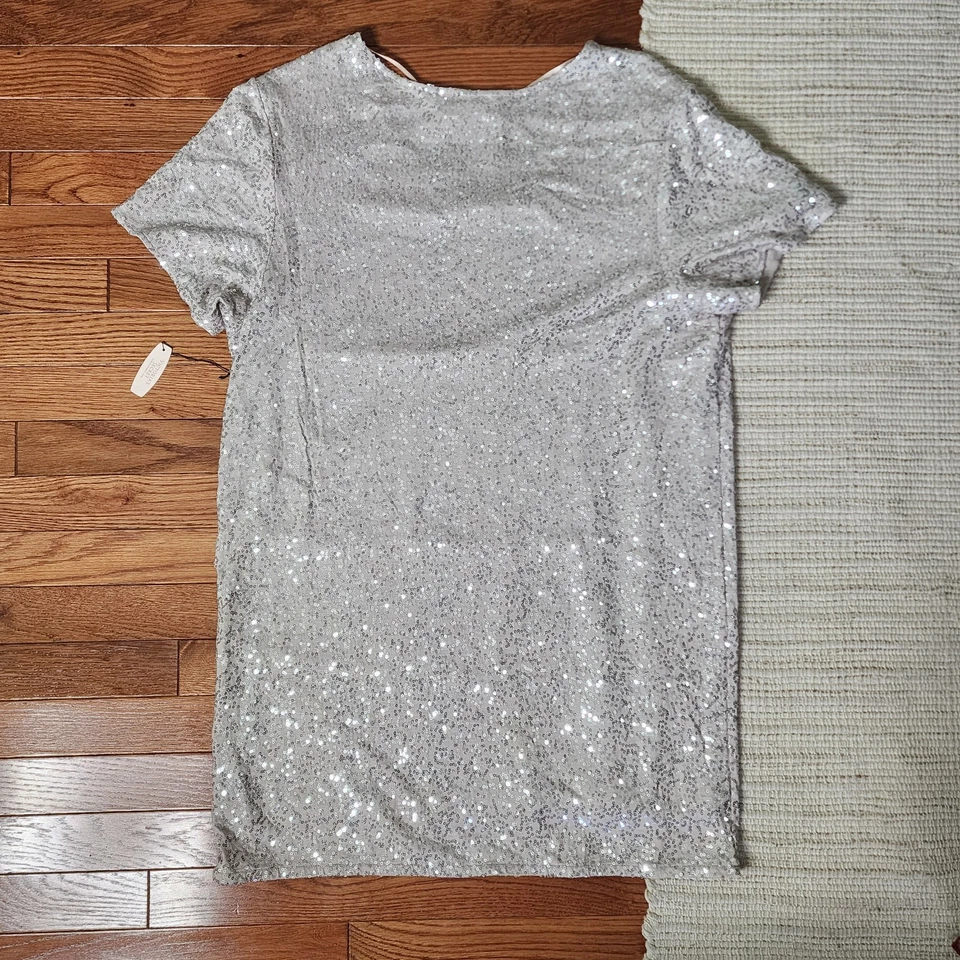 Victoria's Secret Supermodel Essentials Beige T-Shirt Dress Short Sleeve Shift L - Image 3 of 4