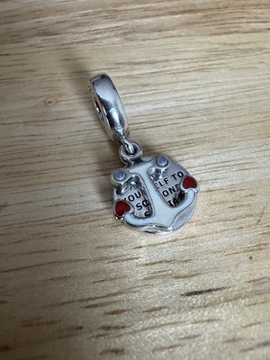 Original Pandora Anker Dangle Charm Anchor Yourself To Someone Special