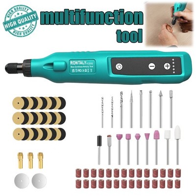80Tlg Mini Dremel Multifunktionswerkzeug USB Akku für Mehrzweck Drehwerkzeug DE