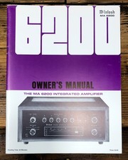 McIntosh MA-6200 MA6200 Amplifier Issue 1 Owners / User Manual Original 