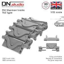 1/35 M4 Sherman T62 Type 3d Resin Printed Workable Tracks