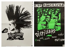 The Distillers 2002 Sing Sing Death House Hellcat promo poster New old stock