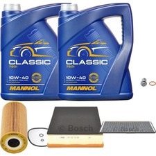 Bosch Controllo Set 10L mannol Classic 10W-40 per Mercedes Sprinter 2-T Pulmino