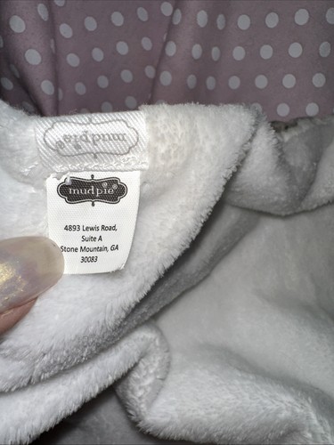 Mud Pie White Dog Security Blanket LOVEY HTF Bichon Frise Baby Puppy Plush Soft! - Picture 14 of 14