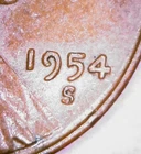 1954 S/S Lincoln Wheat cent, "S Over S" mint mark.