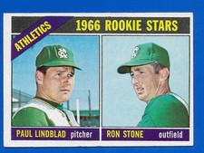 1966 Topps #568 High# Paul Lindblad Kansas City A's Athletics ROOKIE card EXMT-. rookie card picture