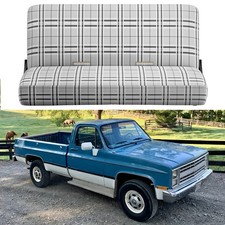 For 1961-1987 Chevrolet Ck 10-20 Car Truck Front Bench Seat Cover Gray Saddle For 1961-1987 Chevrolet Ck 10-20 Car Truck Front Bench Seat Cover Gray Saddle