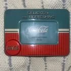Vintage Aqua Red Coca Cola 3 X 5 Photo Picture Frame Drink Coca Cola Logo