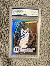 2024-25 Bowman Chrome U Khaman Maluach Sky Blue Refractor PSA 10 Auto #46 RC
