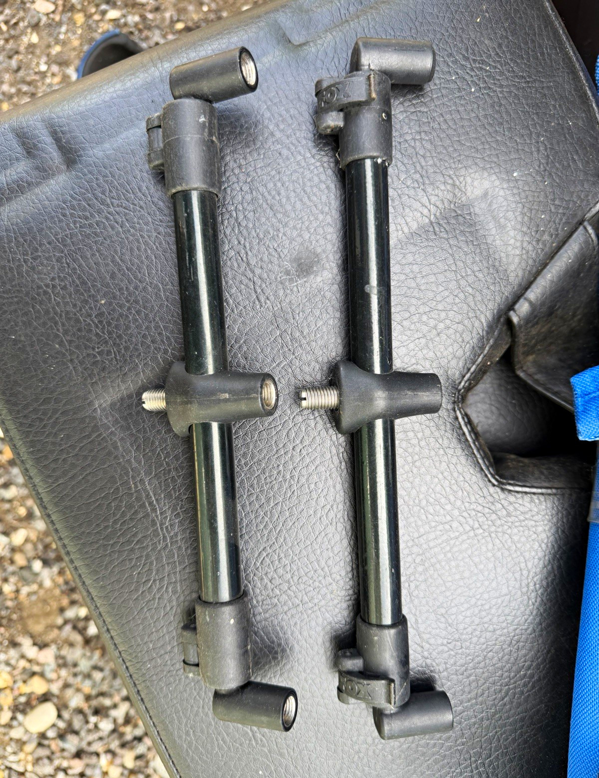 Fox  Buzz Bar Rod black aluminium x 2 carp fishing