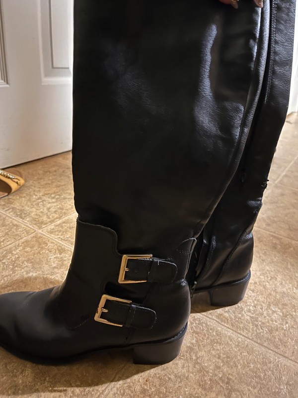 Buckle Knee High Boots