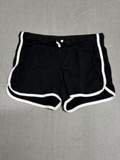Old Navy Girls XL 14 Black Athletic Running Training Performance Shorts White Tr