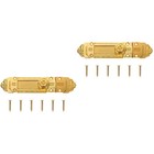  Set of 2 Vintage Türverriegelung Türschloss Schiebetür Bolzenschloss