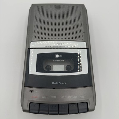RadioShack CTR-120 Cassette Recorder Portable Audio Tape Player Used Vintage