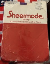 Vintage Sheermode Silky Sheers Super Soft Sandaltoe Pantyhose Size B Amethyst