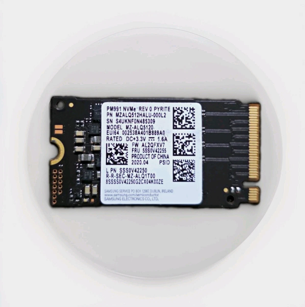 Samsung M.2 Interface Solid State Drives 512 GB Storage Capacity