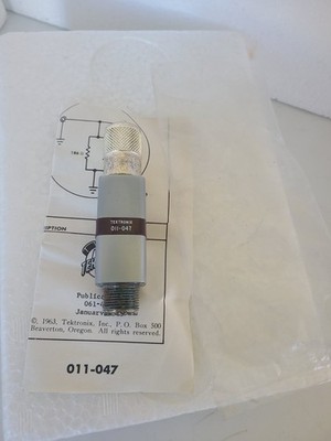 Tektronix 011-047 Feed Thru Termination, TERM. 93 OHMS 1.5W, NOS, Open Box Condi
