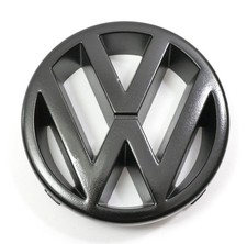 Black Vw Grill Grille Emblem Badge 88-99 Jetta Golf Mk2 Mk3 Oem - 191 853 601 H
