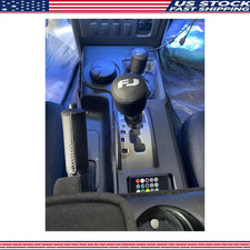 Leather Handbrake Cover And Gear Shifter Cover - Black Drive Mode Shcolor Black