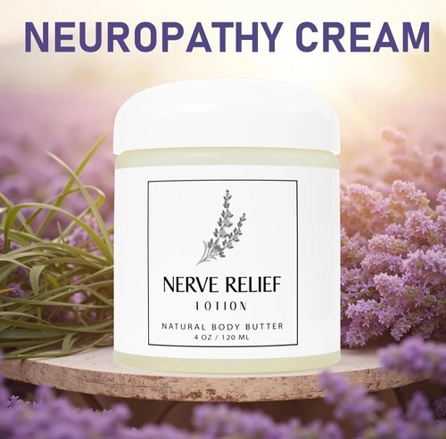 Neuropathy Cream crema al magnesio sollievo nervi 4 oz lozione lenitiva burro corpo - Foto 2 di 6