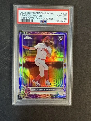 2022 Topps Chrome Brandon Marsh PSA 10