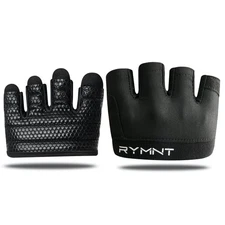 Minimal Workout Gloves - Full Palm Protection, Extra Grip, Black, XL