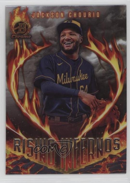 2024 Bowman Rising Infernos Jackson Chourio #RI-20 Rookie RC