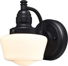 6314300 Eddystone One-Light Outdoor Wall Fixture, Textured Black Finish