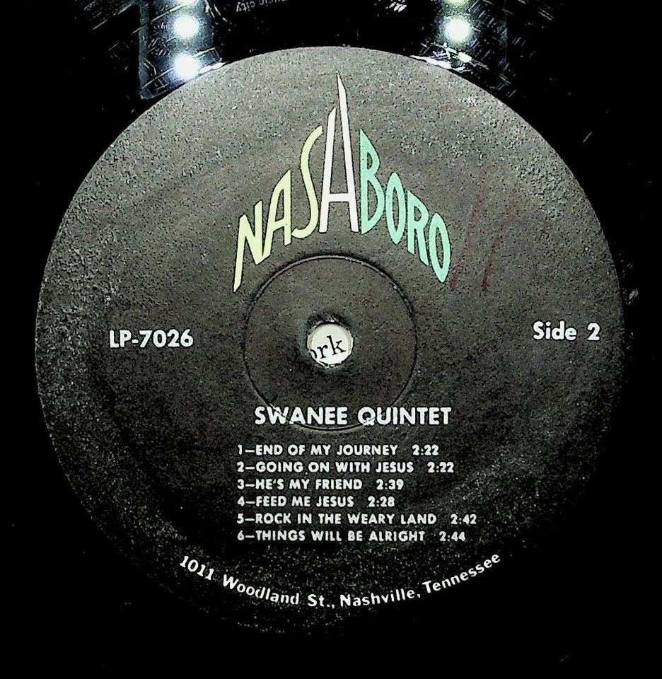 Swanee Quintet – Songs That Lift the Soul LP Gospel Nashboro LP-7026 Mono/Stereo - Image 4 of 4