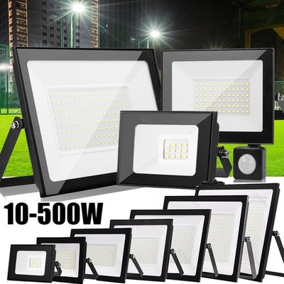 LED Strahler Außen Fluter 10W-500W Baustrahler Flutlicht 230V Scheinwerfer IP65