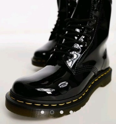 Dr. Martens Air Wair The Original Bouncing Sole Patten Leather Boots Women Sz 9