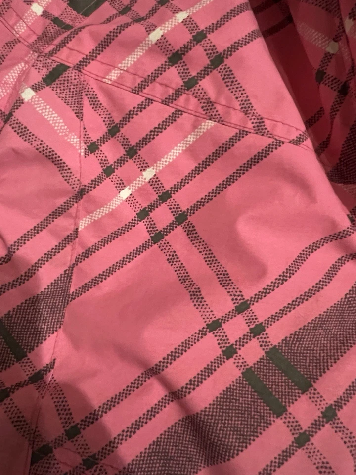 Columbia Girls 14/16 Pink Plaid Omni-Shield Hooded Winter Jacket Snow Ski Coat - Image 4 of 4