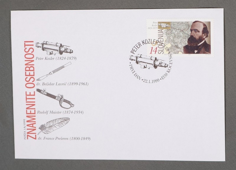 MayfairStamps Slovenia FDC 1999 Peter Kozler First Day Cover aaz_22053