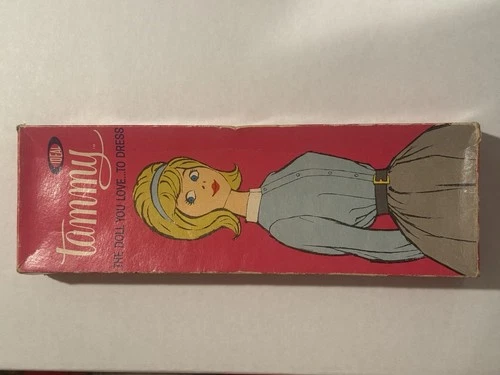 1963 VINTAGE Ideal Tammy Doll in Original Box with Stand & Accessories Redressed