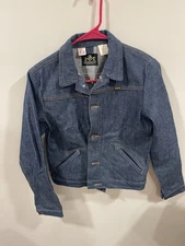 VINTAGE MAVERICK BLUE BELL DENIM JACKET 1970S Size 16 Youth Women’s Small USA