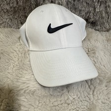 Nike Club Structured Swoosh Hat Deep White Black Cap