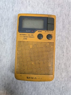 Sangean DT-400W AM/FM Digital Weather Alert Pocket Radio USED