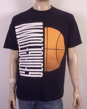 vintage 90s Fluid single stitch Georgetown Hoyas Basketball T-Shirt NCAA USA XXL