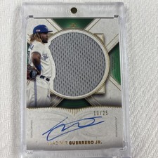 2021 Topps Definitive Vladimir Guerrero Jr Auto Relic 24/25