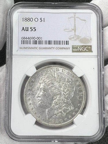1880-O $1 Morgan Silver Dollar NGC AU55 Early US Coin