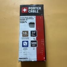 Porter-Cable PBN18075 Box of 5,000 3/4" 18 Gauge Brad Nails