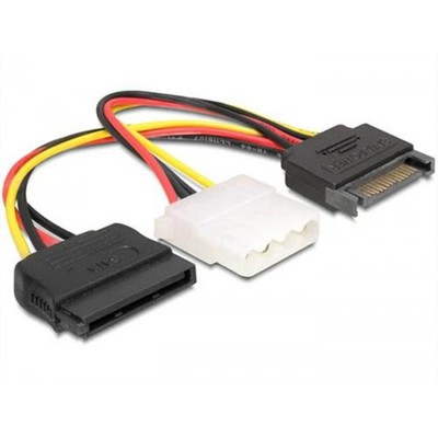 DeLock Delock Kabel Power SATA 15 pin St> Molex 4 pin B # 65235