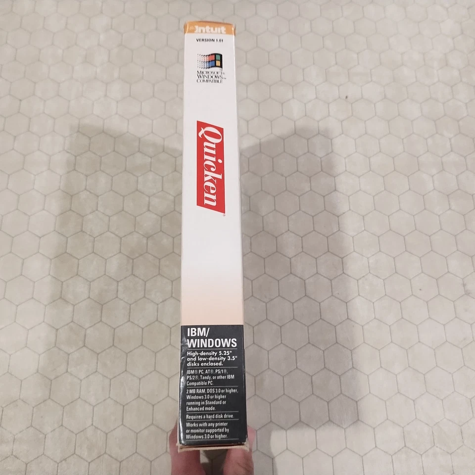 Intuit Quicken 1.01, DOS/Windows, 3.5" floppy disks, 1992, Tandy - Image 3 of 4
