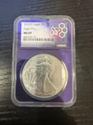 2025 (P) Silver Eagle with Eagle Privy NGC MS69 Purple Core