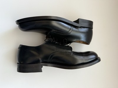 VTG 80's DLA Military US Navy Service Oxford Dress Shoes Black