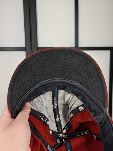 Arizona Diamondbacks Hat Cap Fitted Adult 7 1/8 Red MLB 59Fifty Wool Blend - Picture 10 of 13