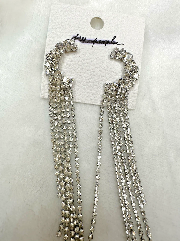 NUEVO Pendientes Free People Como Bailar Cuelga Luna Estrás Me Maces Sentir Foto 3 de 3