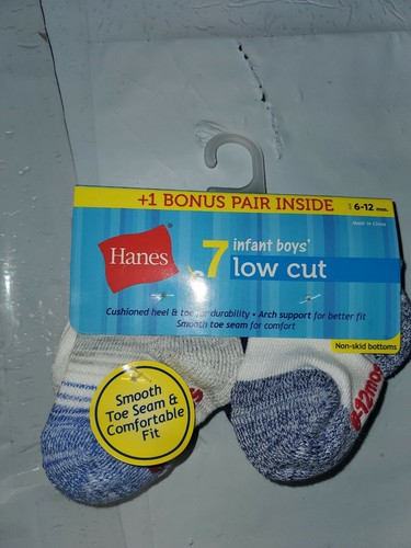 Hanes 6 and 1 Lowcut Sock 6 to 12 months - Picture 3 of 4
