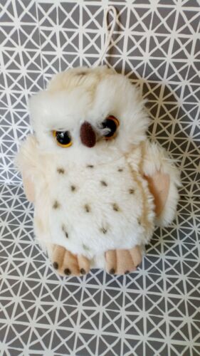 Plush Owl Owl Owl Beige White Black Spots 17cm Gipsy - Picture 1 of 2