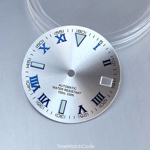 29mm Roman Numerals NH35 Watch Dial Face for NH36 NH38 4R35/36 Sunburst MOD Dial - Picture 3 of 44